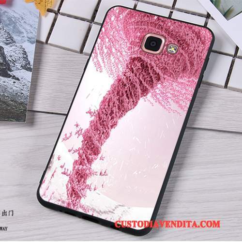 Custodia Samsung Galaxy A9 Silicone Morbido Tutto Incluso, Cover Samsung Galaxy A9 Cartone Animato Rosa Anti-caduta