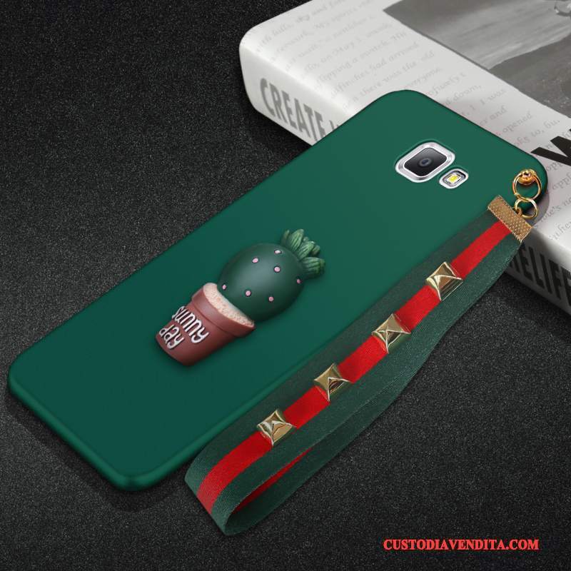 Custodia Samsung Galaxy A9 Silicone Tendenzatelefono, Cover Samsung Galaxy A9 Protezione Morbido Verde Scuro