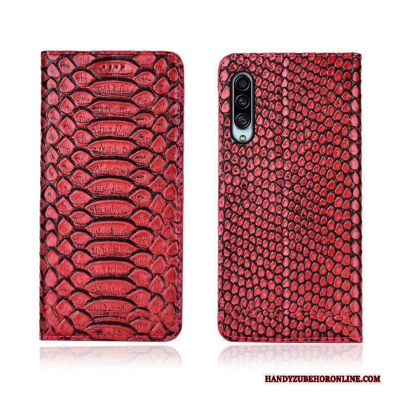 Custodia Samsung Galaxy A90 5g Protezione Modellotelefono, Cover Samsung Galaxy A90 5g Pelle Rosso Nuovo