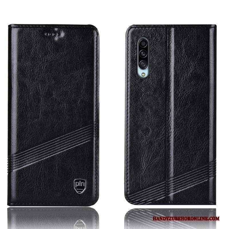 Custodia Samsung Galaxy A90 5g Protezione Tutto Incluso Nero, Cover Samsung Galaxy A90 5g Pelle Telefono Anti-caduta