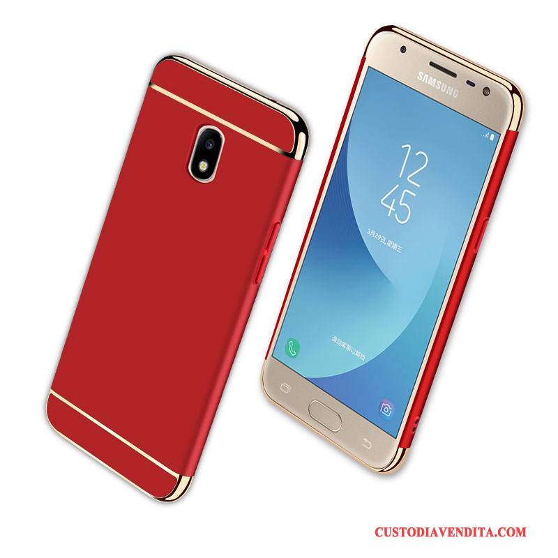 Custodia Samsung Galaxy J3 2017 Protezione Tutto Incluso Anti-caduta, Cover Samsung Galaxy J3 2017 Telefono Rosso