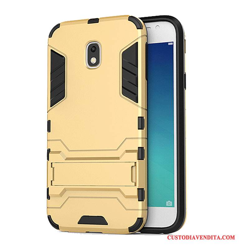 Custodia Samsung Galaxy J3 2017 Silicone Oro Anti-caduta, Cover Samsung Galaxy J3 2017 Protezione Telefono Difficile