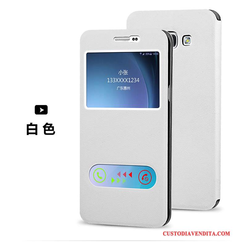 Custodia Samsung Galaxy J5 2015 Folio Biancotelefono, Cover Samsung Galaxy J5 2015 Pelle
