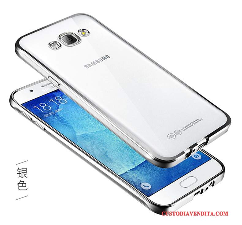 Custodia Samsung Galaxy J5 2016 Silicone Argentotelefono, Cover Samsung Galaxy J5 2016 Protezione Trasparente Morbido