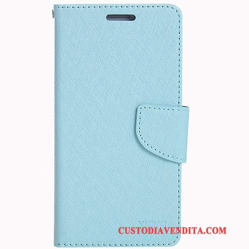 Custodia Samsung Galaxy J5 2017 Pelle Blu Chiaro Anti-caduta, Cover Samsung Galaxy J5 2017 Silicone Morbidotelefono