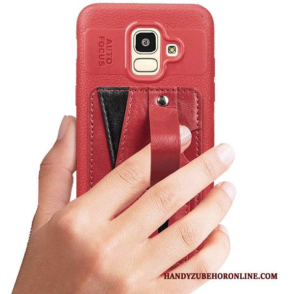 Custodia Samsung Galaxy J6 Pelle Modello Supporto, Cover Samsung Galaxy J6 Protezione Anti-cadutatelefono