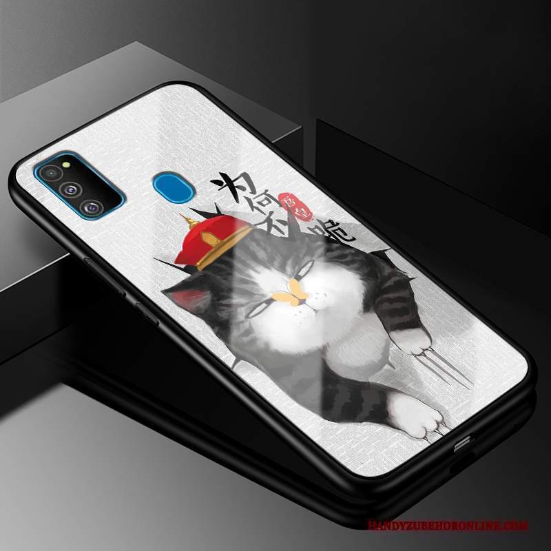 Custodia Samsung Galaxy M30s Creativo Telefono Anti-caduta, Cover Samsung Galaxy M30s Moda Vetro Difficile