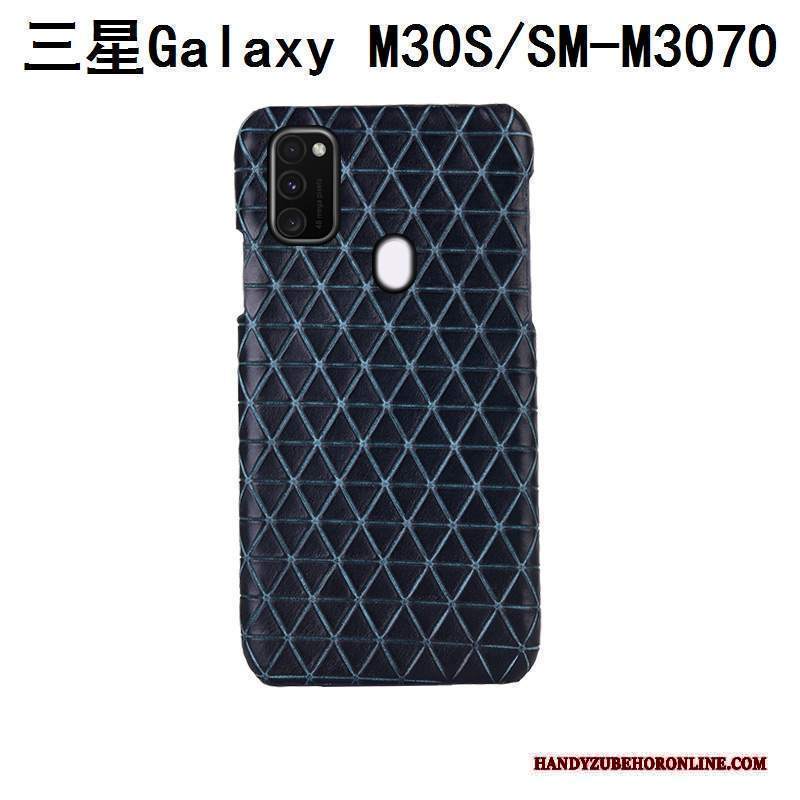 Custodia Samsung Galaxy M30s Pelle Anti-caduta Coperchio Posteriore, Cover Samsung Galaxy M30s Protezione A Quadritelefono
