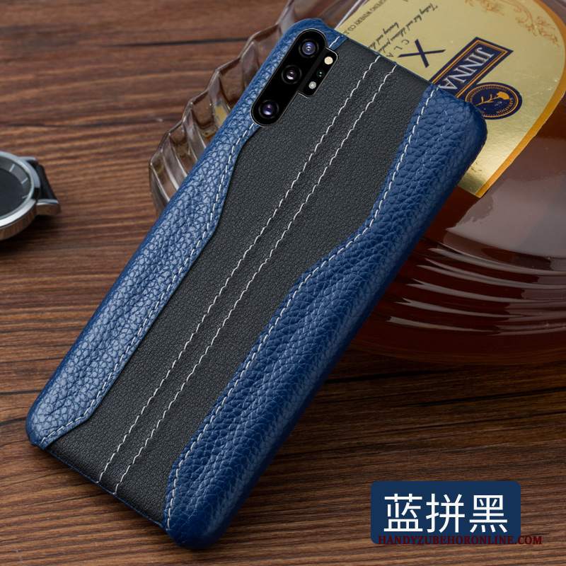 Custodia Samsung Galaxy Note 10+ Pelle Blutelefono, Cover Samsung Galaxy Note 10+ Protezione