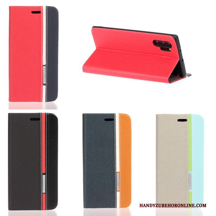 Custodia Samsung Galaxy Note 10+ Pelle Morbido Rosso, Cover Samsung Galaxy Note 10+ Protezione