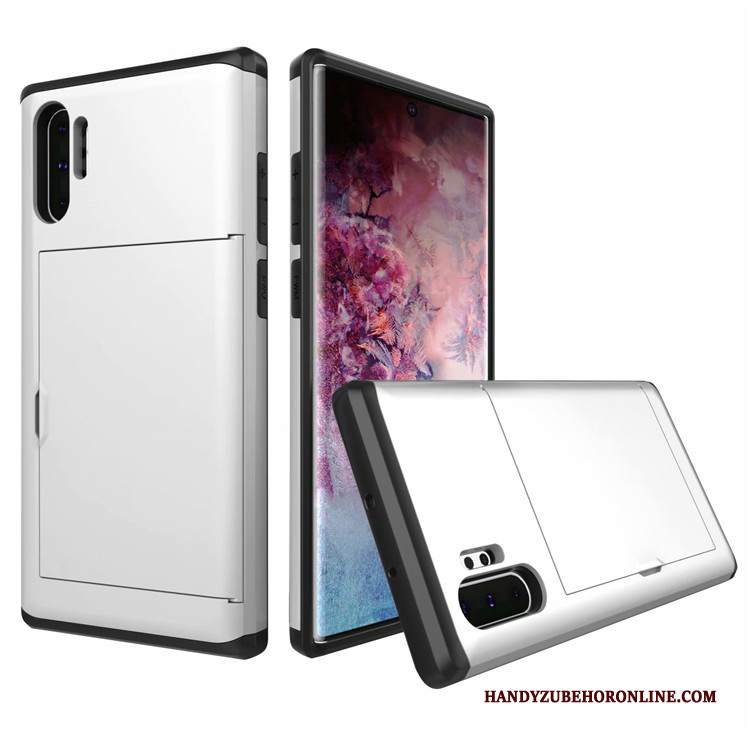 Custodia Samsung Galaxy Note 10+ Protezione Carta Bianco, Cover Samsung Galaxy Note 10+ Telefono