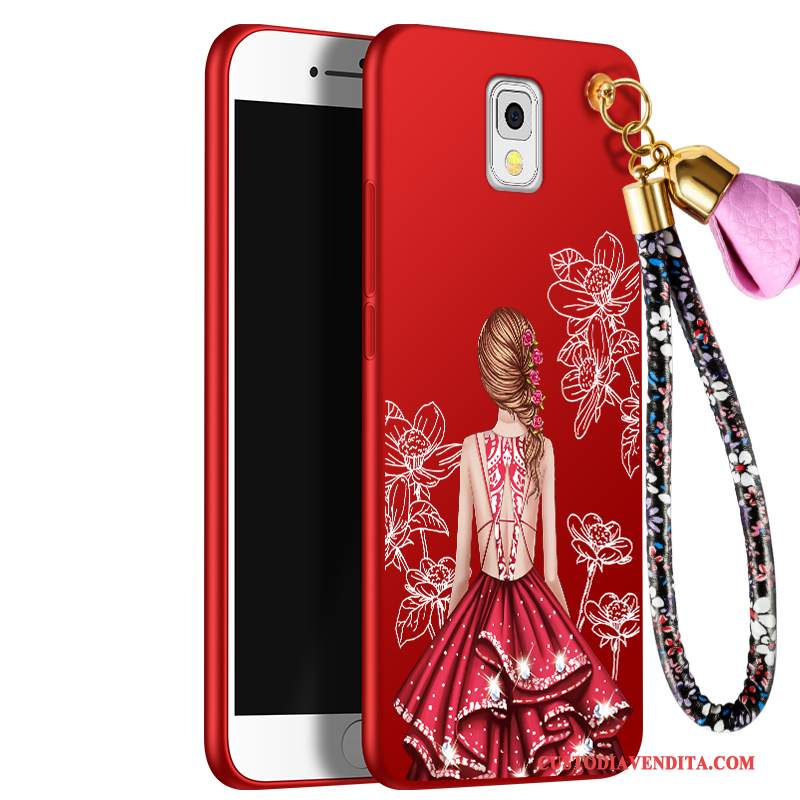 Custodia Samsung Galaxy Note 3 Creativo Telefono Rosso, Cover Samsung Galaxy Note 3 Protezione Morbido Anti-caduta