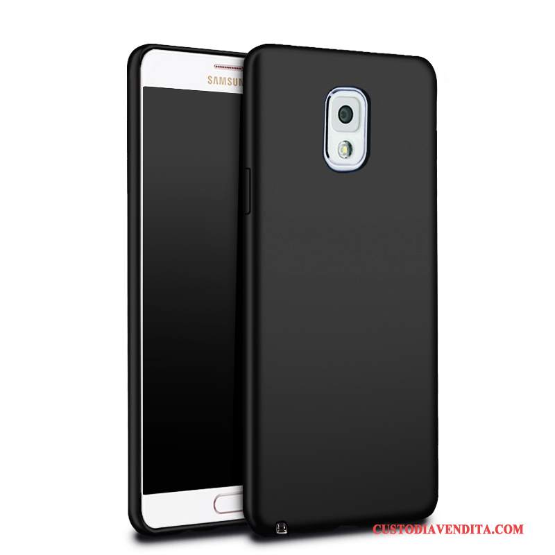 Custodia Samsung Galaxy Note 3 Silicone Nerotelefono, Cover Samsung Galaxy Note 3 Protezione Anti-caduta Morbido