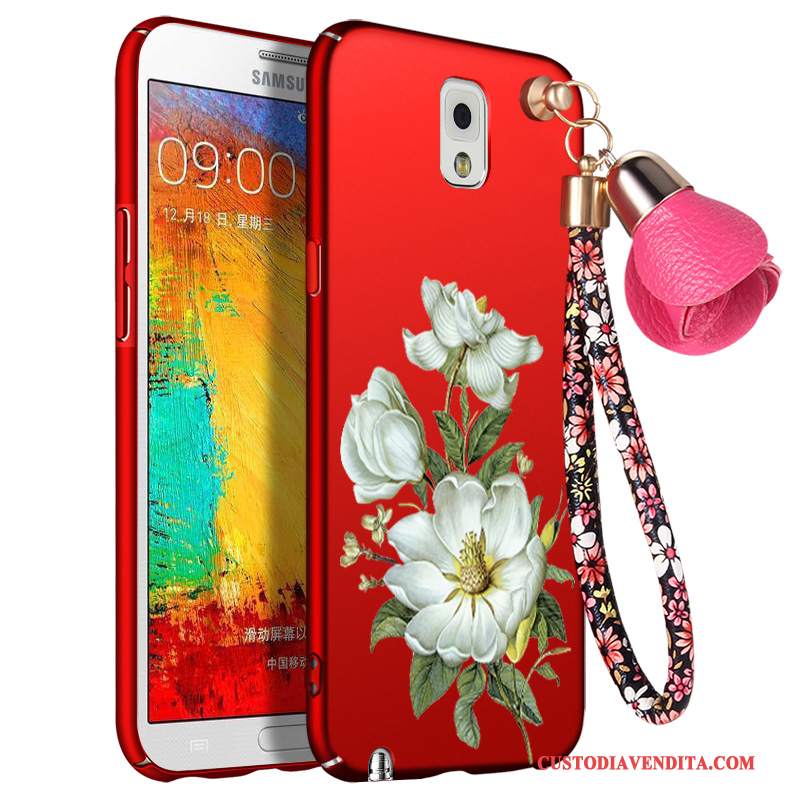 Custodia Samsung Galaxy Note 3 Silicone Rosso Mucca, Cover Samsung Galaxy Note 3 Protezione Telefono