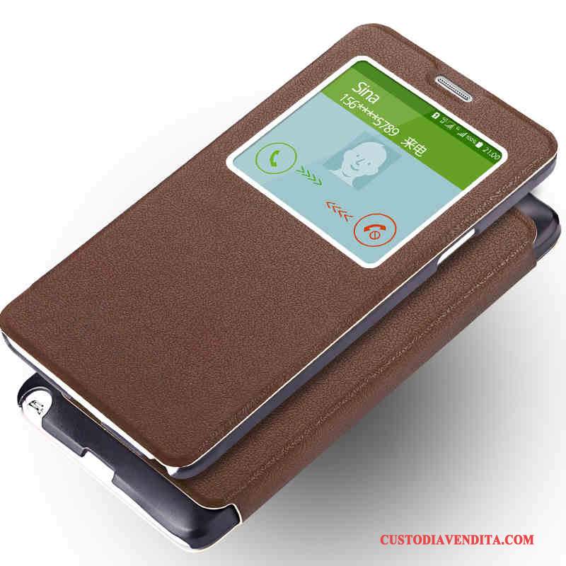 Custodia Samsung Galaxy Note 4 Pelle Anti-cadutatelefono, Cover Samsung Galaxy Note 4 Folio