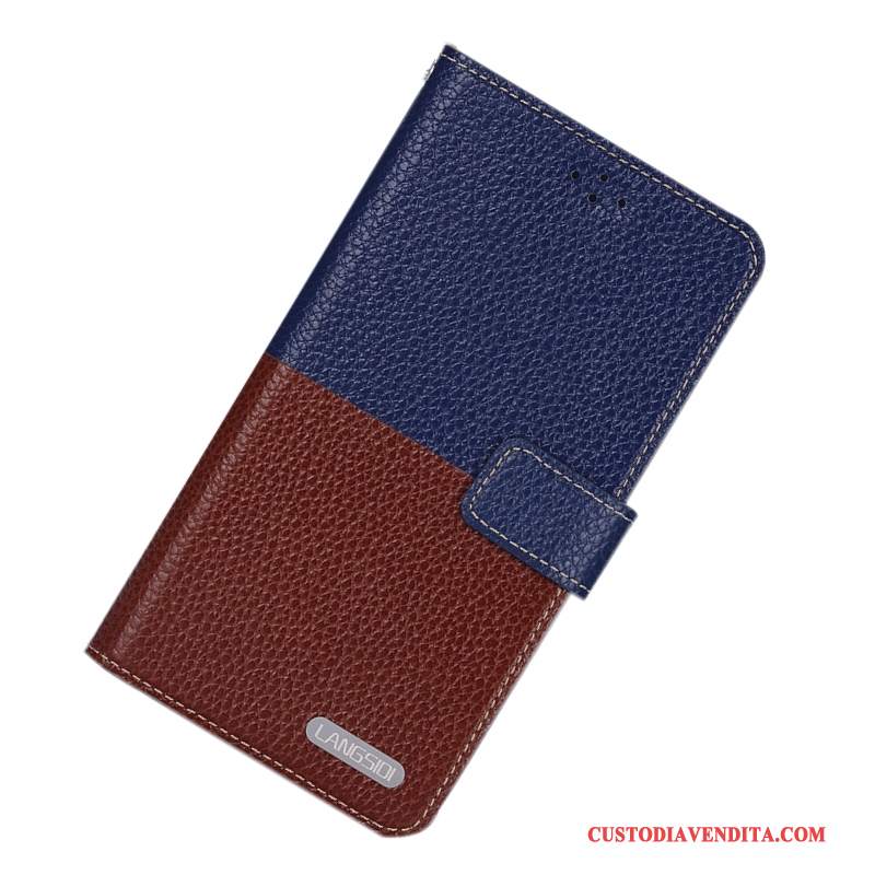 Custodia Samsung Galaxy Note 4 Protezione Blu Scurotelefono, Cover Samsung Galaxy Note 4 Pelle Anti-caduta Semplici