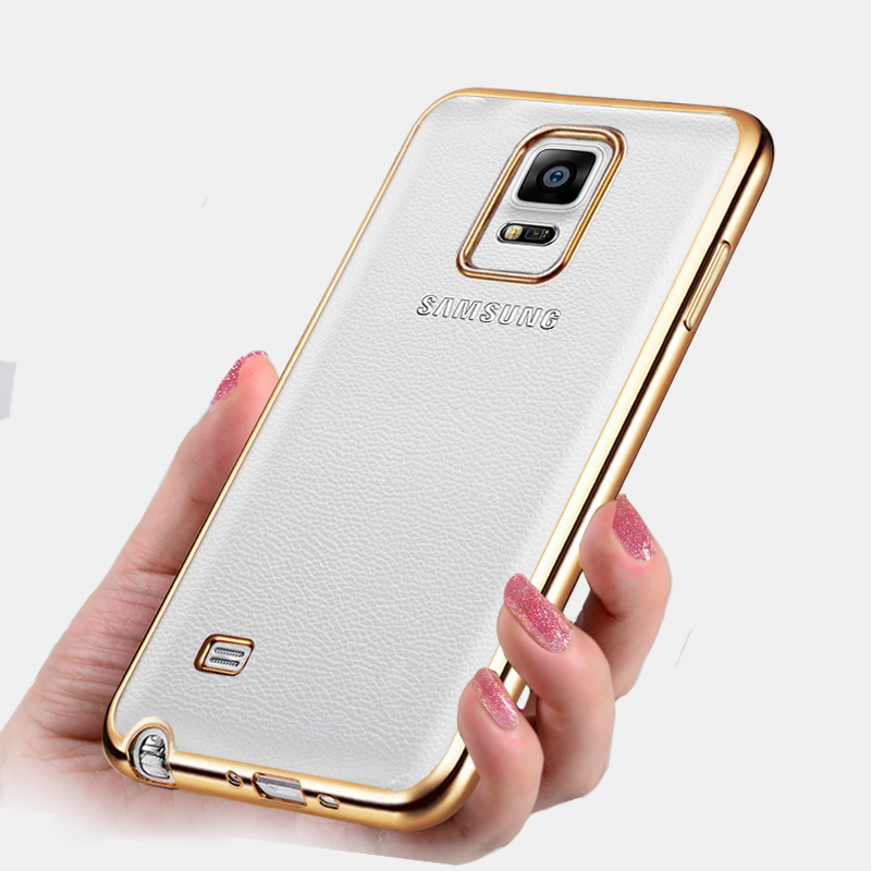 Custodia Samsung Galaxy Note 4 Silicone Morbido Oro, Cover Samsung Galaxy Note 4 Protezione Telefono Sottile