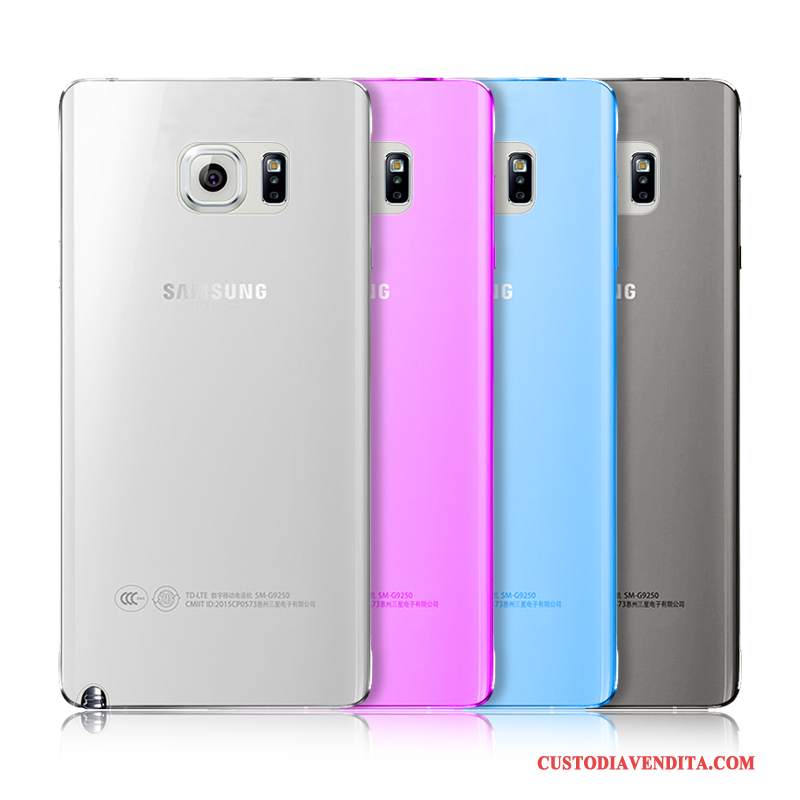 Custodia Samsung Galaxy Note 5 Colore Trasparentetelefono, Cover Samsung Galaxy Note 5 Silicone Morbido Sottile