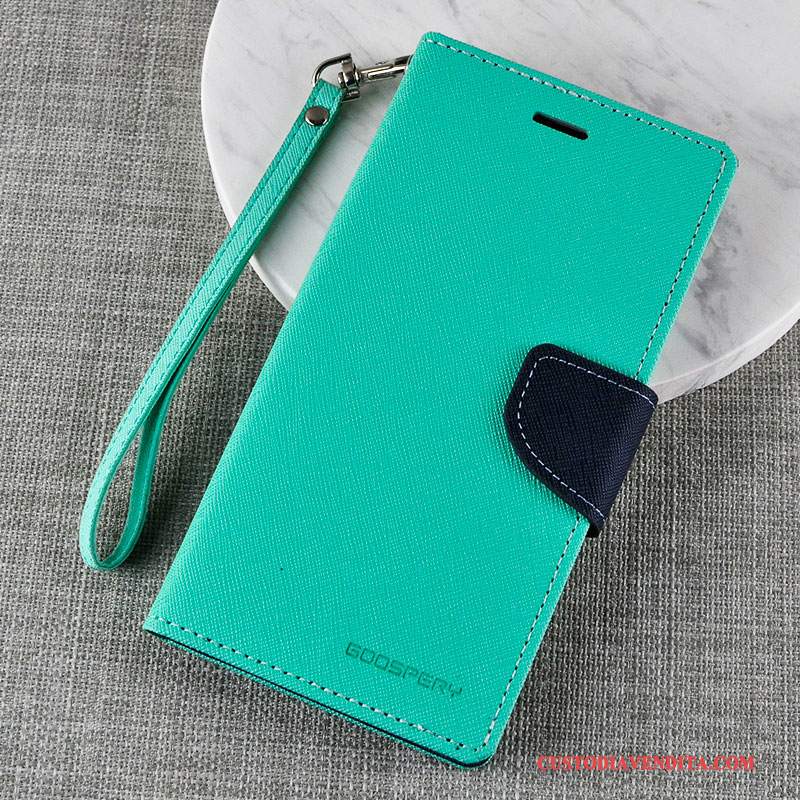 Custodia Samsung Galaxy Note 5 Pelle Morbido Verde, Cover Samsung Galaxy Note 5 Folio Telefono