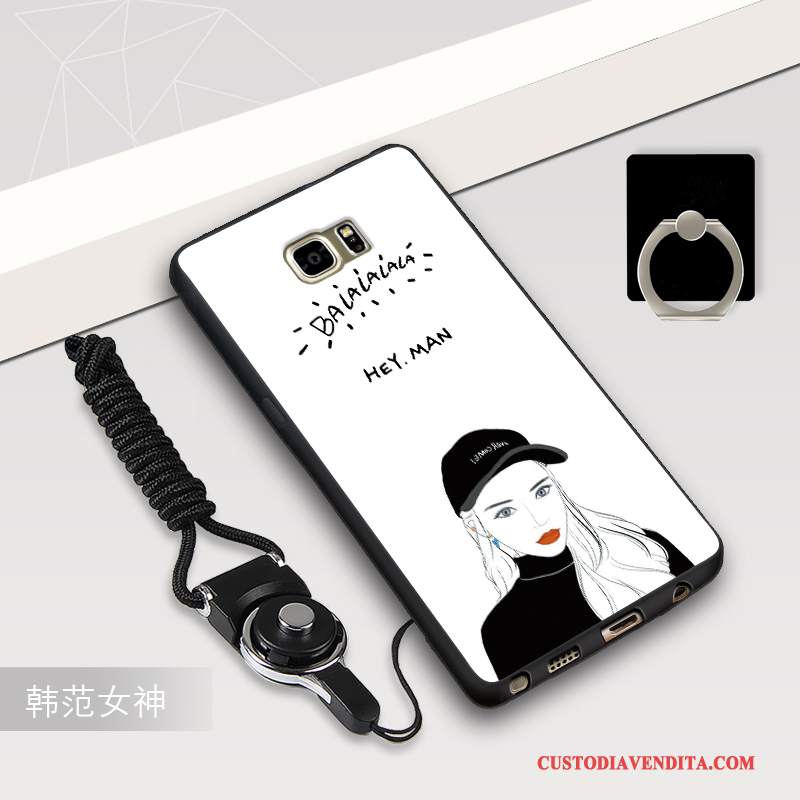 Custodia Samsung Galaxy Note 5 Silicone Bianco Morbido, Cover Samsung Galaxy Note 5 Protezione Telefono