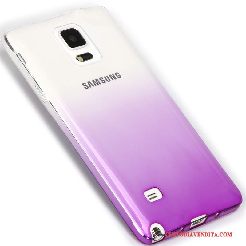 Custodia Samsung Galaxy Note 5 Silicone Trasparente Porpora, Cover Samsung Galaxy Note 5 Protezione Telefono Leggere