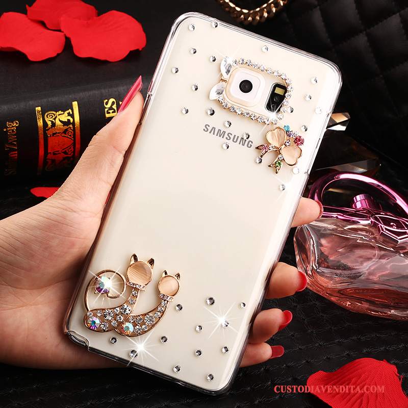 Custodia Samsung Galaxy Note 5 Strass Bianco Anti-caduta, Cover Samsung Galaxy Note 5 Protezione Trasparentetelefono