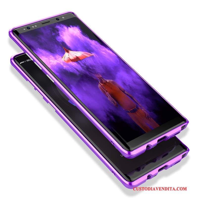 Custodia Samsung Galaxy Note 8 Creativo Anti-caduta Telaio, Cover Samsung Galaxy Note 8 Ornamenti Appesi Metallo