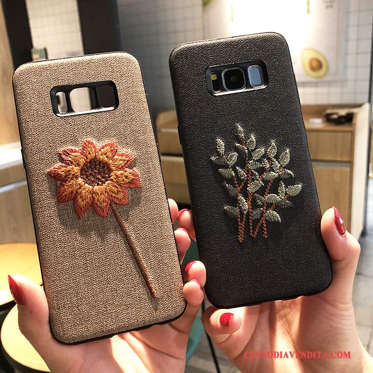 Custodia Samsung Galaxy Note 8 Creativo Ricamo Cachi, Cover Samsung Galaxy Note 8 Protezione Nuovotelefono