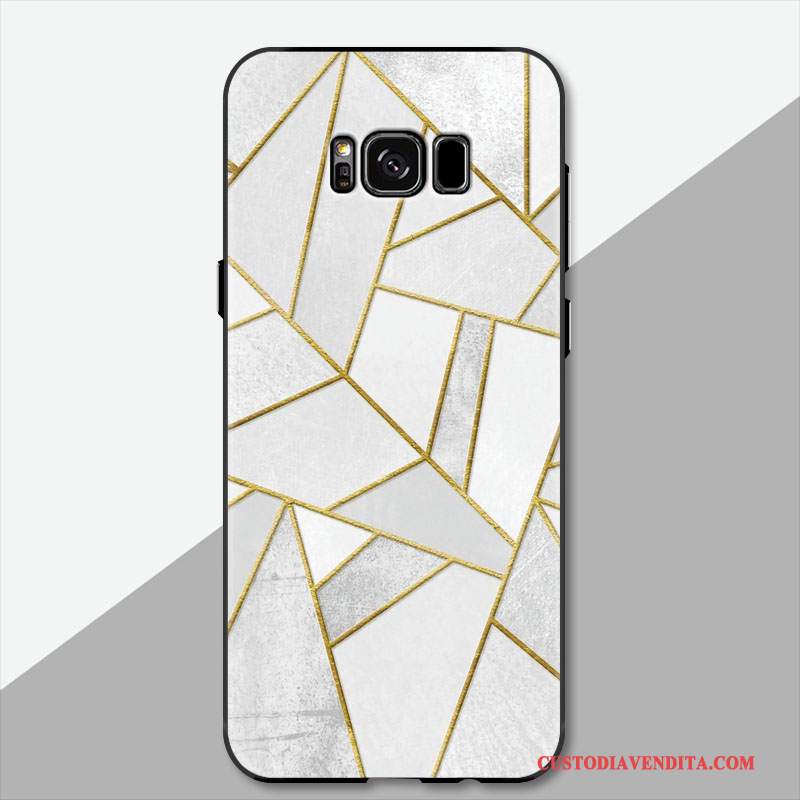 Custodia Samsung Galaxy Note 8 Goffratura Ornamenti Appesi Difficile, Cover Samsung Galaxy Note 8 Protezione Bianco Geometria