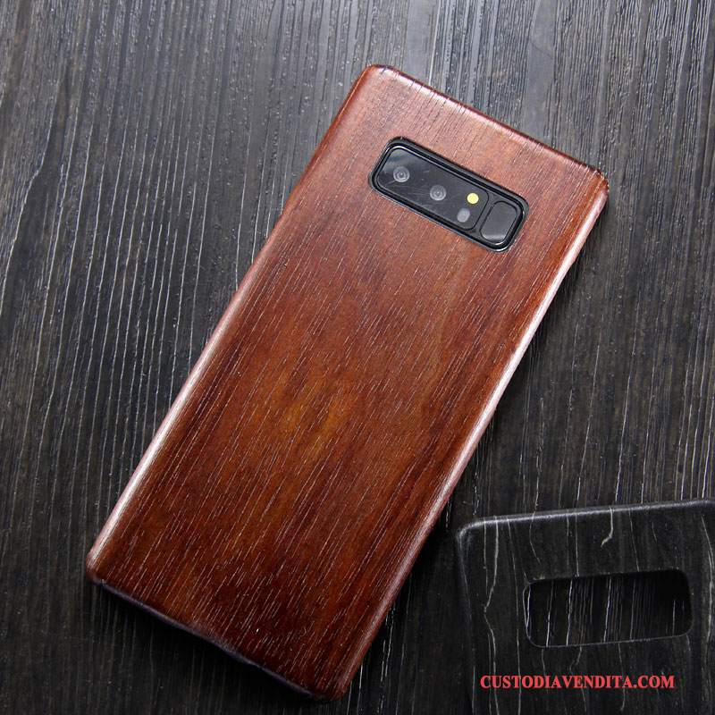 Custodia Samsung Galaxy Note 8 Legno Massello Sottile Legno, Cover Samsung Galaxy Note 8 Protezione Telefono Marchio Di Tendenza