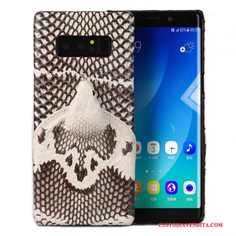 Custodia Samsung Galaxy Note 8 Pelle Telefono Lusso, Cover Samsung Galaxy Note 8 Vintage Tendenza Elegante