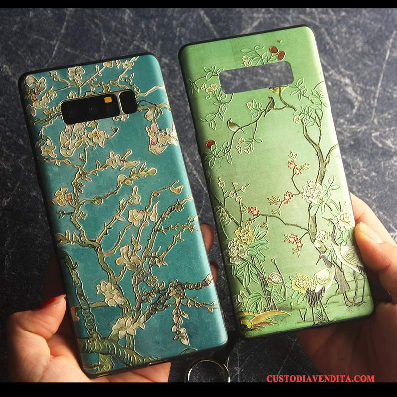 Custodia Samsung Galaxy Note 8 Protezione Nuovo Morbido, Cover Samsung Galaxy Note 8 Hemming Verde