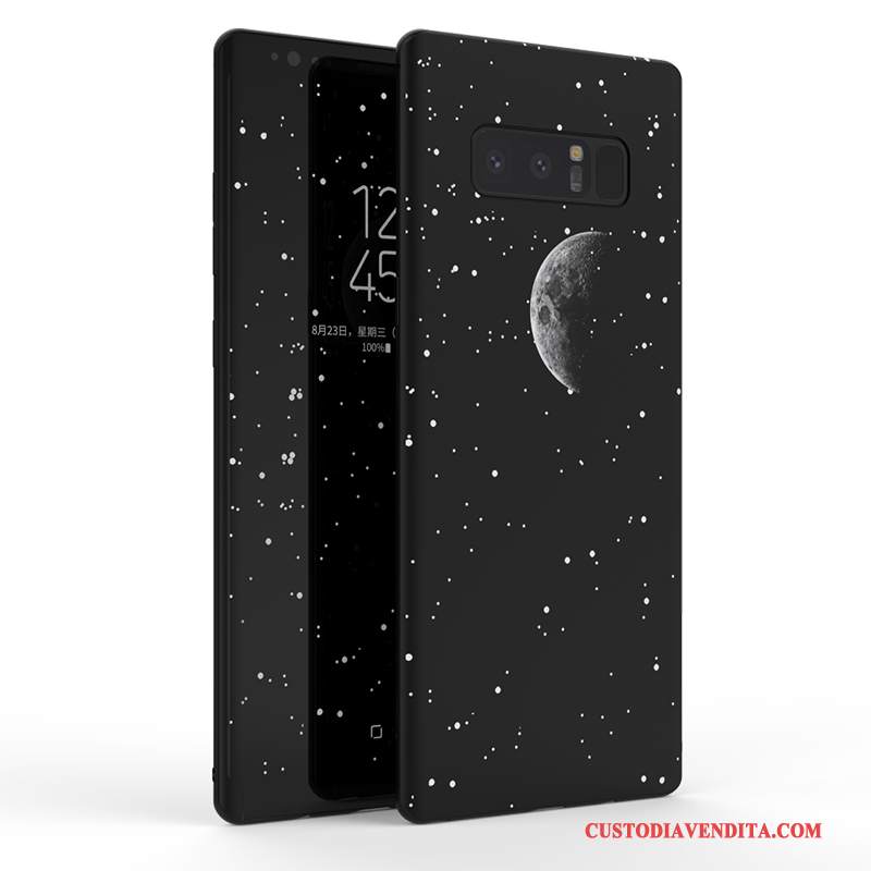 Custodia Samsung Galaxy Note 8 Silicone Grande Nero, Cover Samsung Galaxy Note 8 Creativo Nuovo Anti-caduta