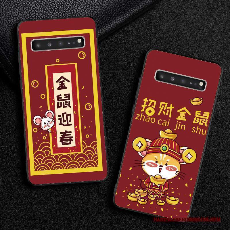 Custodia Samsung Galaxy S10 5g Silicone Nuovotelefono, Cover Samsung Galaxy S10 5g Creativo Ricchezza Ratto