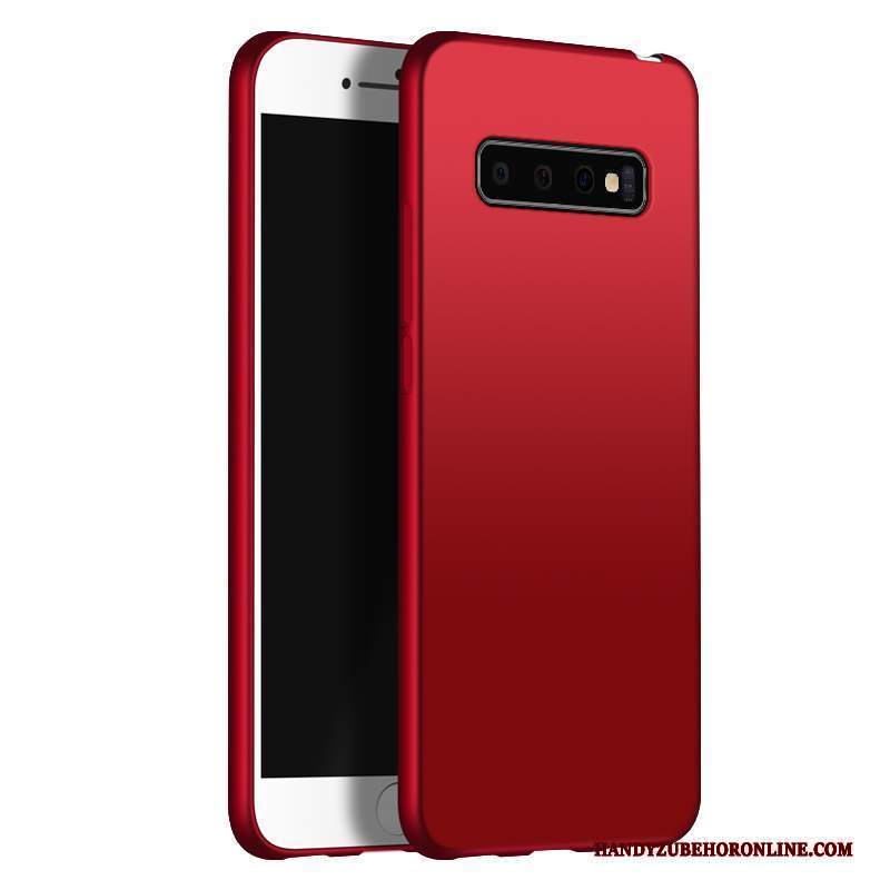 Custodia Samsung Galaxy S10+ Creativo Tendenza Di Personalità, Cover Samsung Galaxy S10+ Protezione Macchiati Rosso