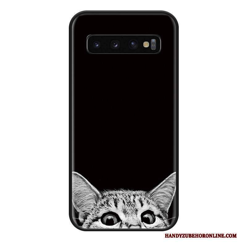 Custodia Samsung Galaxy S10 Moda Amanti Tutto Incluso, Cover Samsung Galaxy S10 Creativo Nero Net Red