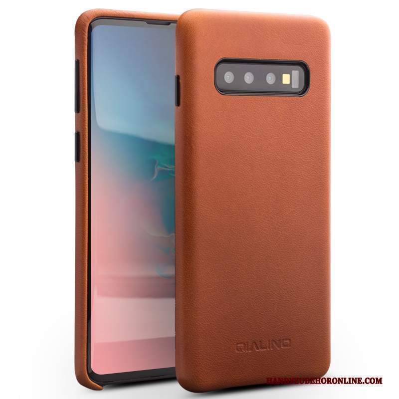 Custodia Samsung Galaxy S10 Pelle Piccola Leggere, Cover Samsung Galaxy S10 Protezione Coperchio Posteriore Affari