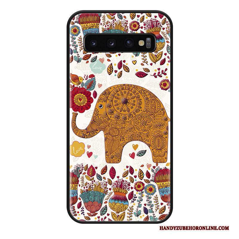 Custodia Samsung Galaxy S10 Protezione Marchio Di Tendenza Bello, Cover Samsung Galaxy S10 Cartone Animato Sole Morbido