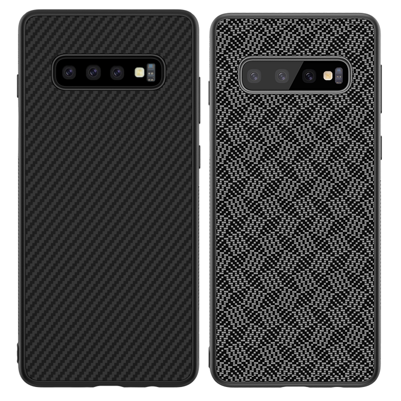 Custodia Samsung Galaxy S10+ Protezione Nero Difficile, Cover Samsung Galaxy S10+ Telefono Tutto Incluso