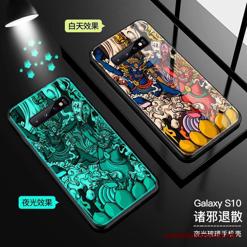 Custodia Samsung Galaxy S10 Protezione Stile Cinese Tendenza, Cover Samsung Galaxy S10 Telefono Marchio Di Tendenza