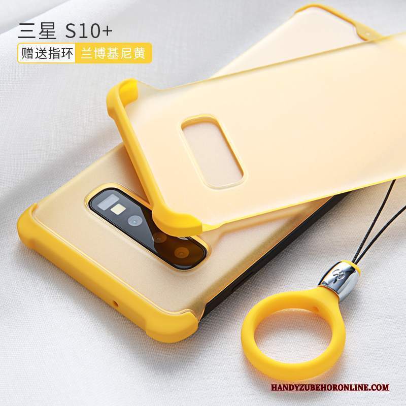 Custodia Samsung Galaxy S10+ Silicone Macchiatitelefono, Cover Samsung Galaxy S10+ Creativo Telaio Trasparente