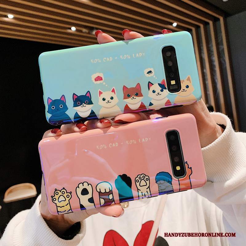 Custodia Samsung Galaxy S10 Silicone Morbido Anti-caduta, Cover Samsung Galaxy S10 Rosatelefono