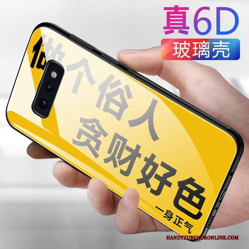 Custodia Samsung Galaxy S10e Creativo Di Personalità Vetro, Cover Samsung Galaxy S10e Marchio Di Tendenzatelefono