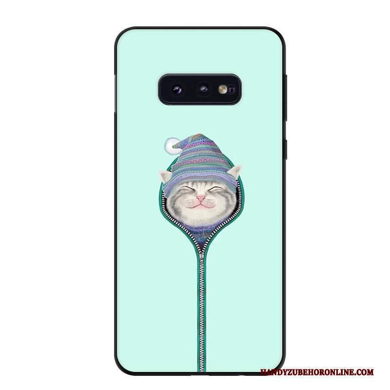 Custodia Samsung Galaxy S10e Protezione Fresco Macchiati, Cover Samsung Galaxy S10e Verdetelefono