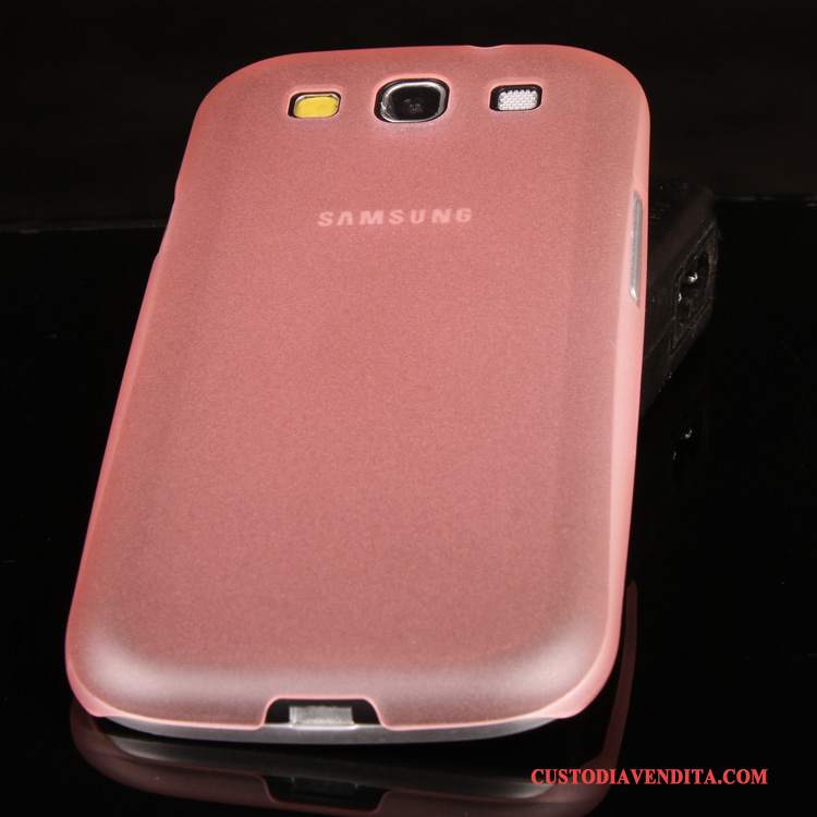 Custodia Samsung Galaxy S3 Protezione Macchiati Sottile, Cover Samsung Galaxy S3 Rosa Trasparente
