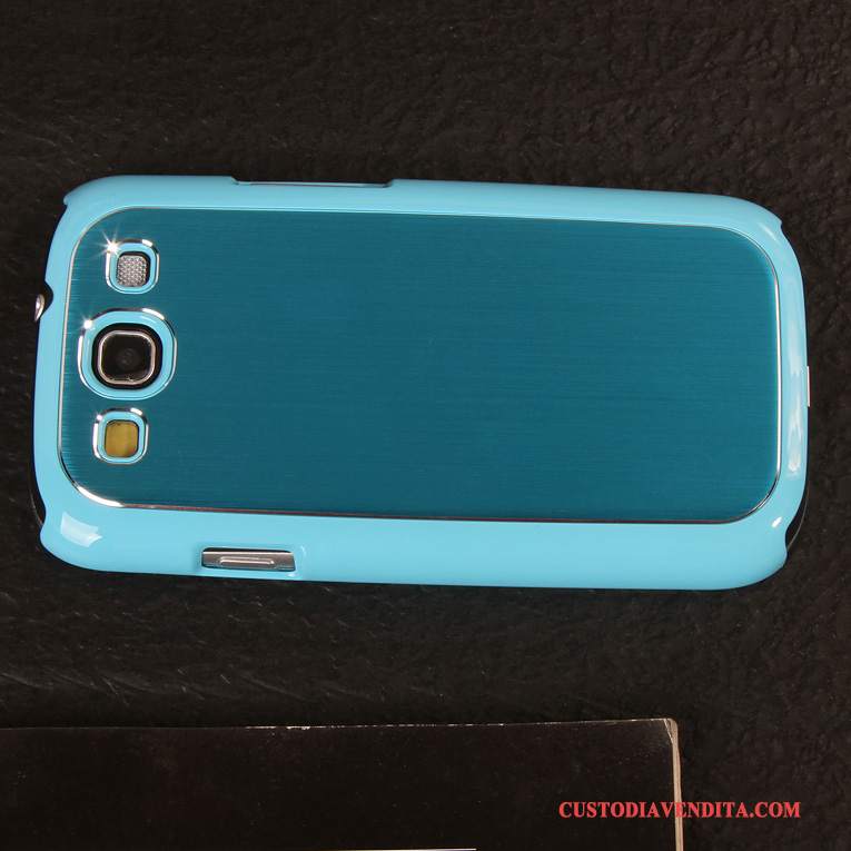 Custodia Samsung Galaxy S3 Protezione Telefono Metallo, Cover Samsung Galaxy S3 Tendenza Blu