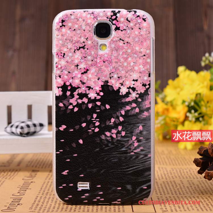 Custodia Samsung Galaxy S4 Colore Nuovo Modello, Cover Samsung Galaxy S4 Pelle Rosatelefono