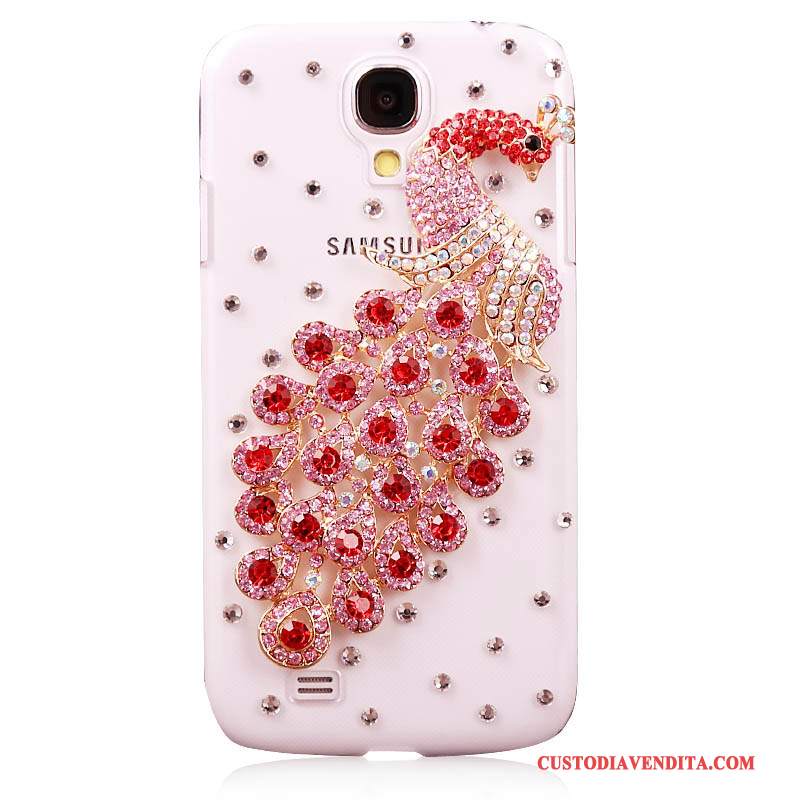 Custodia Samsung Galaxy S4 Strass Rosso Tendenza, Cover Samsung Galaxy S4 Protezione Nuovo