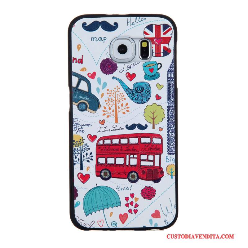 Custodia Samsung Galaxy S6 Cartone Animato Tempra Pellicola Protettiva, Cover Samsung Galaxy S6 Protezione Tendenzatelefono