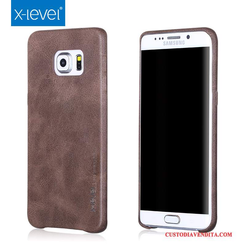 Custodia Samsung Galaxy S6 Edge + Pelle Telefono Anti-caduta, Cover Samsung Galaxy S6 Edge + Protezione Coperchio Posteriore Sottile